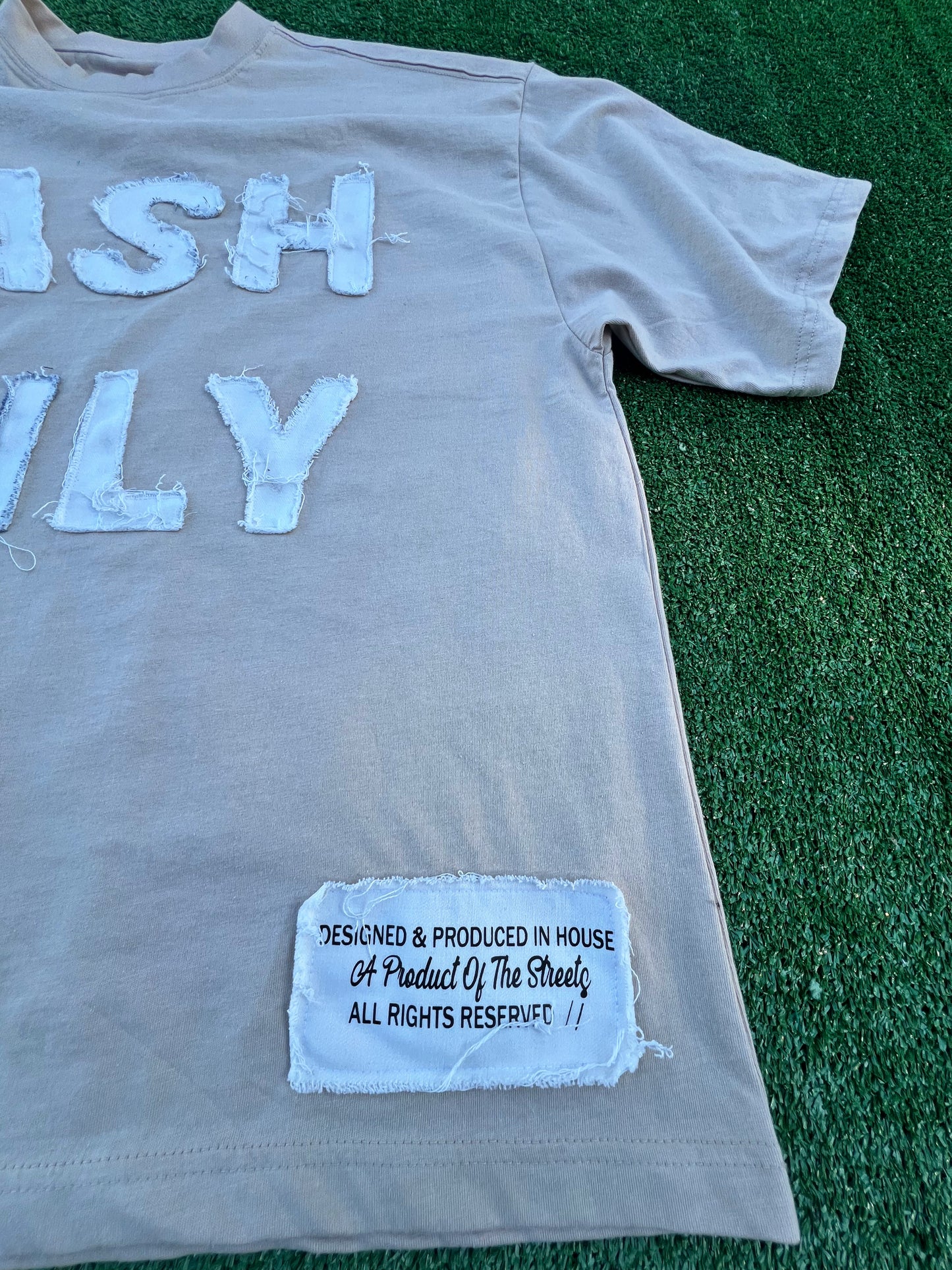 "CASH ONLY" TAN (OverSized Tee)