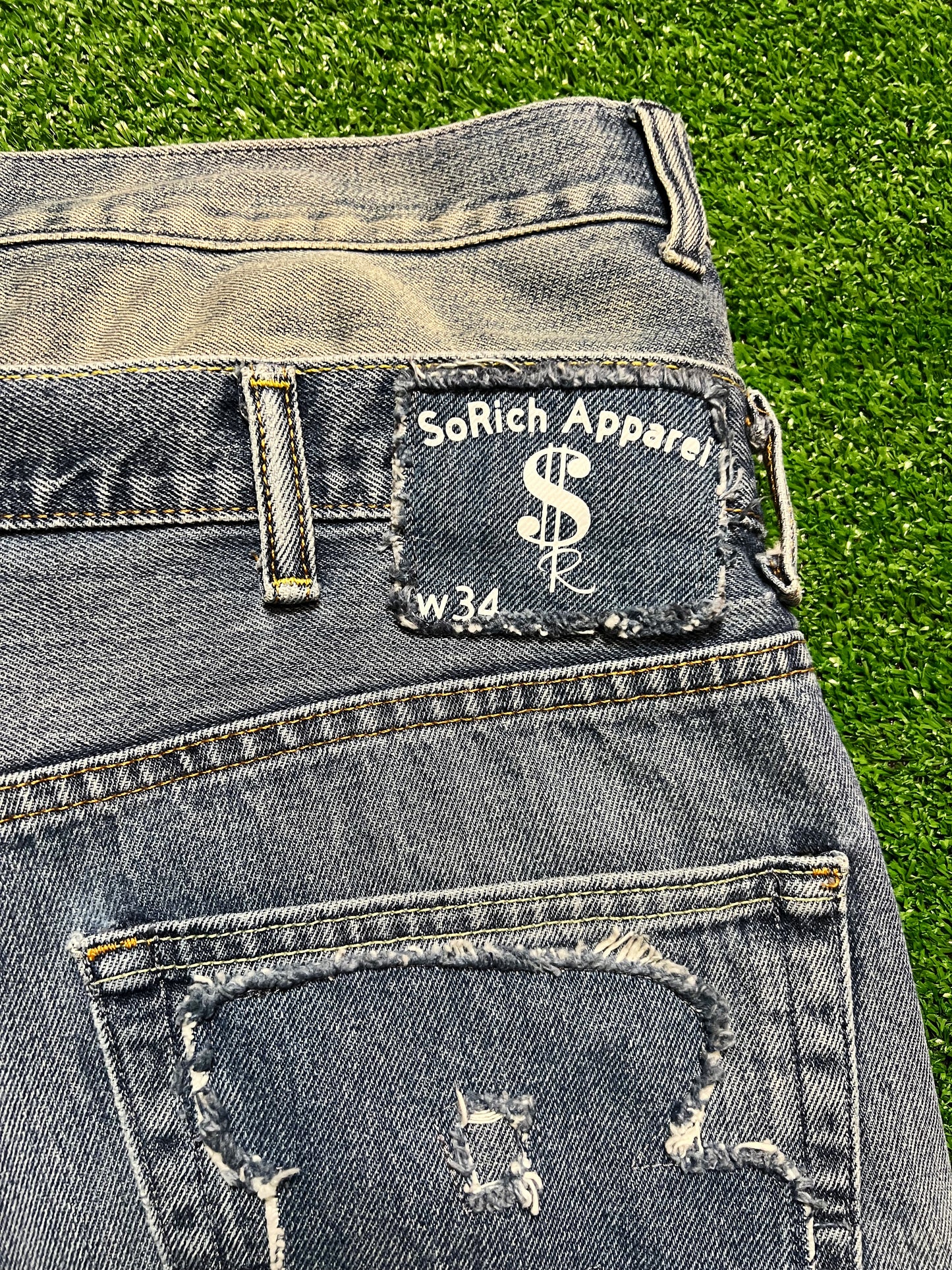 "Burnt Out" Baggy Jean Shorts