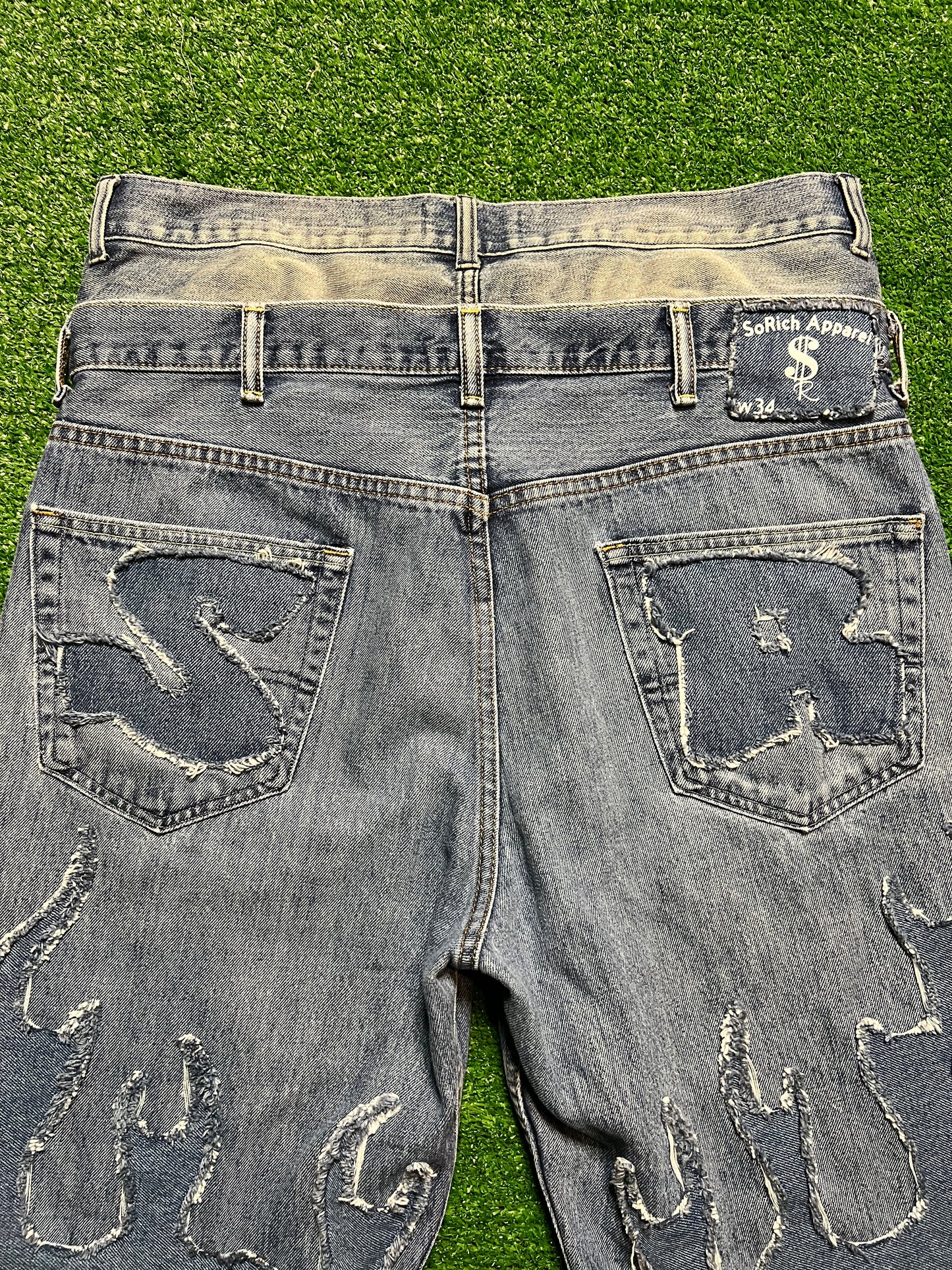 "Burnt Out" Baggy Jean Shorts