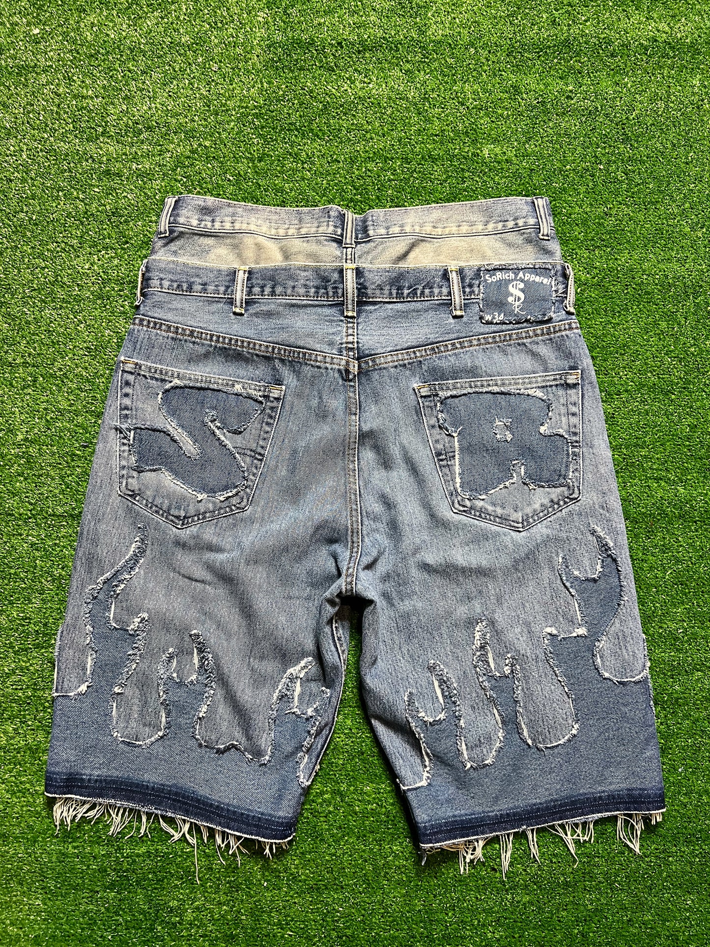 "Burnt Out" Baggy Jean Shorts