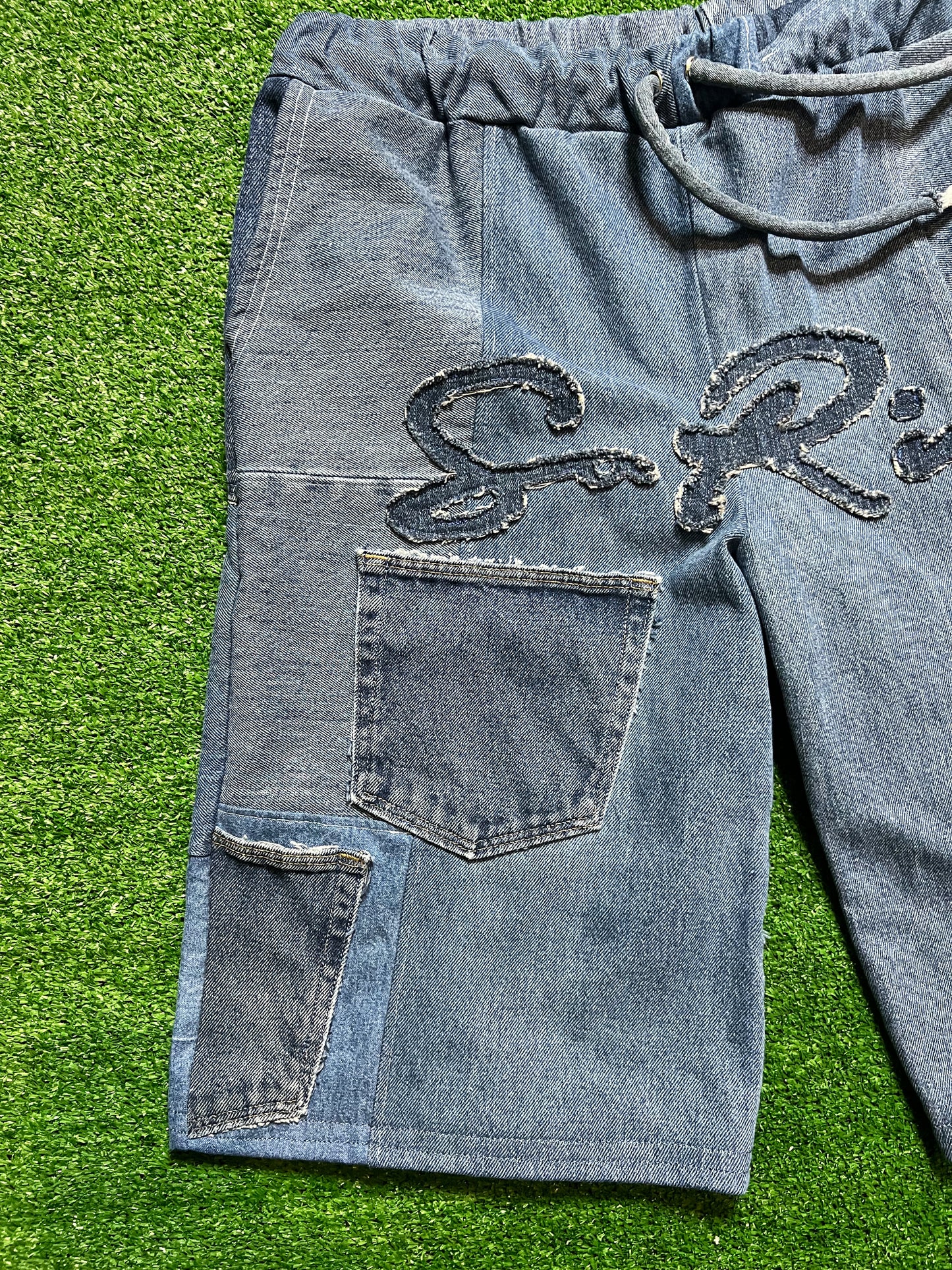 "Eyoni" Baggy Jean Shorts