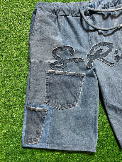 "Eyoni" Baggy Jean Shorts
