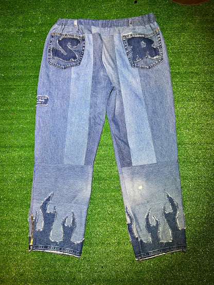 "Bright Nights" Oversized Baggy Pants