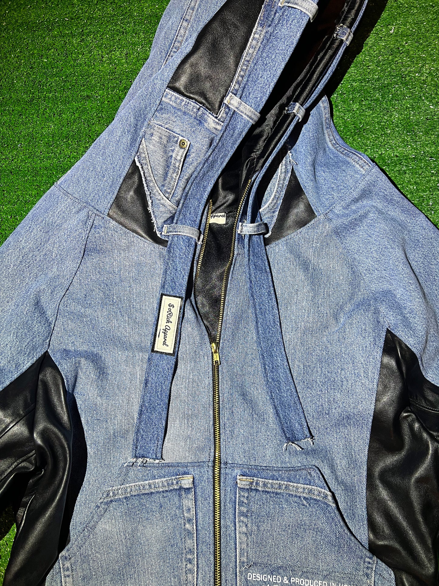 "WIDOWED" Denim Zip-Up
