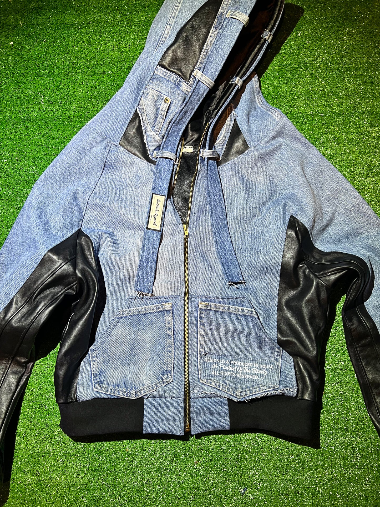 "WIDOWED" Denim Zip-Up