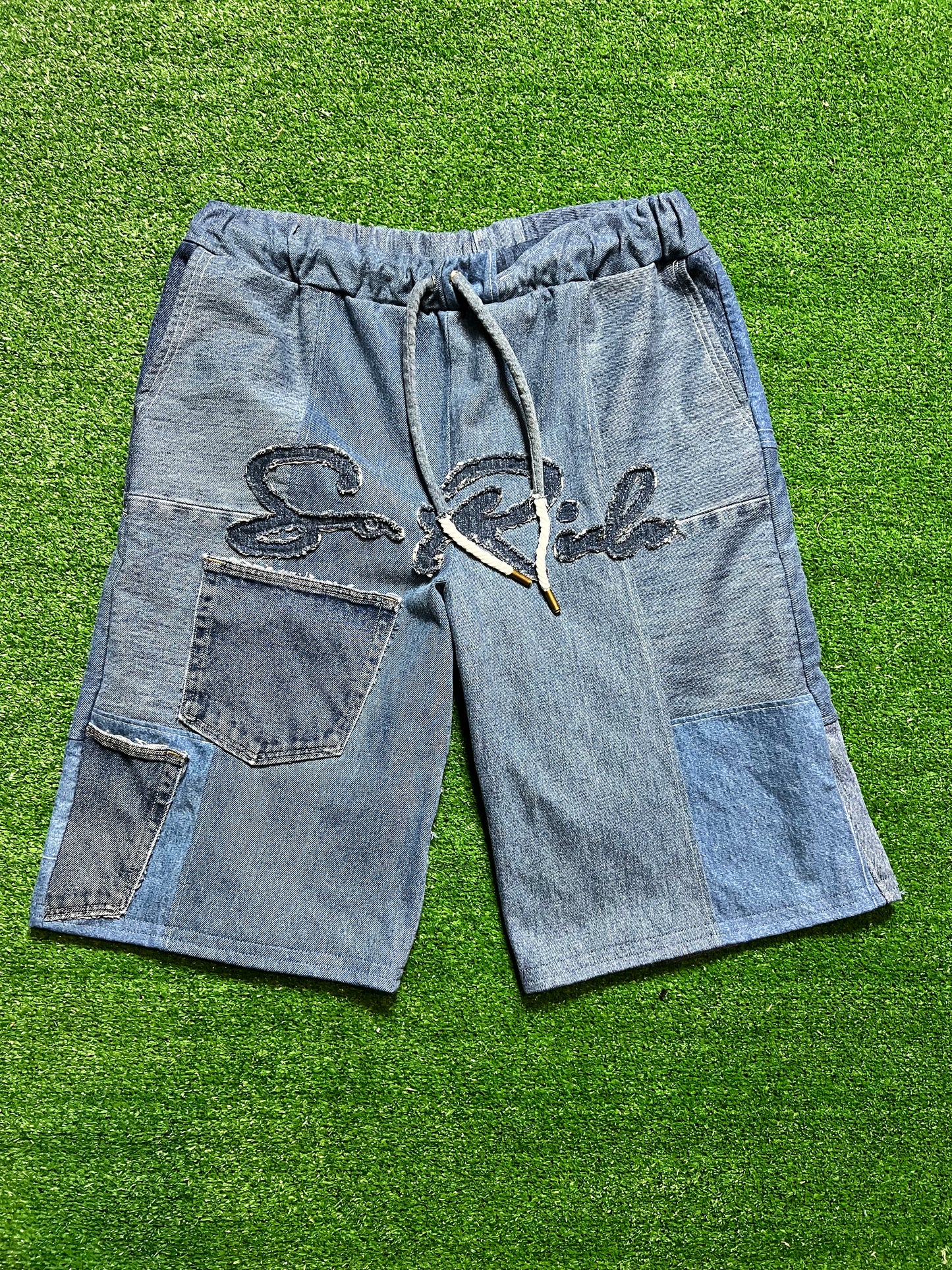 "Eyoni" Baggy Jean Shorts