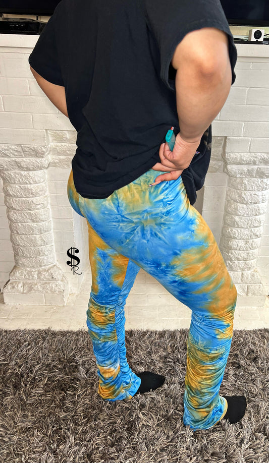“Groovy Ruched” Leggings (Yellow Gold)